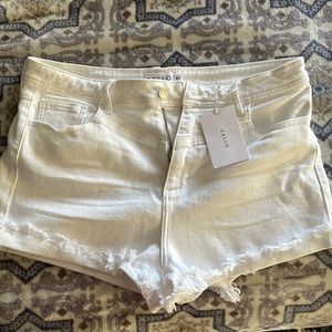 CELLO CL white fringe Jean shorts